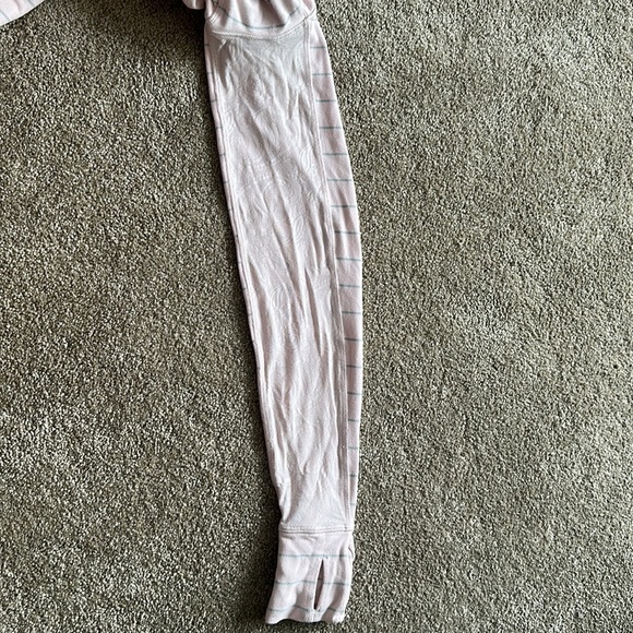Lululemon Pink and gray stripe quarter zip pullover - Picture 4 of 9